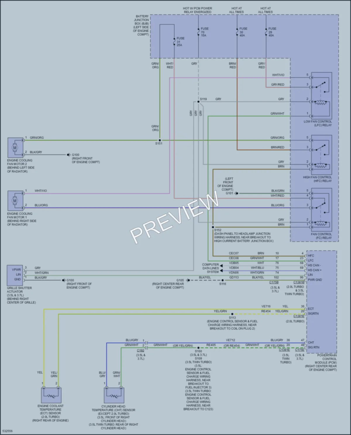 2017 Ford Taurus Cooling Fan wiring diagram preview