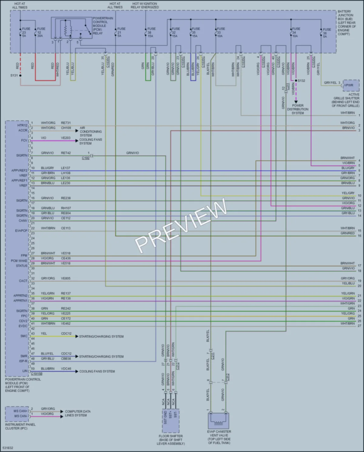 2017 Ford TransitConnect Engine Performance wiring diagram preview