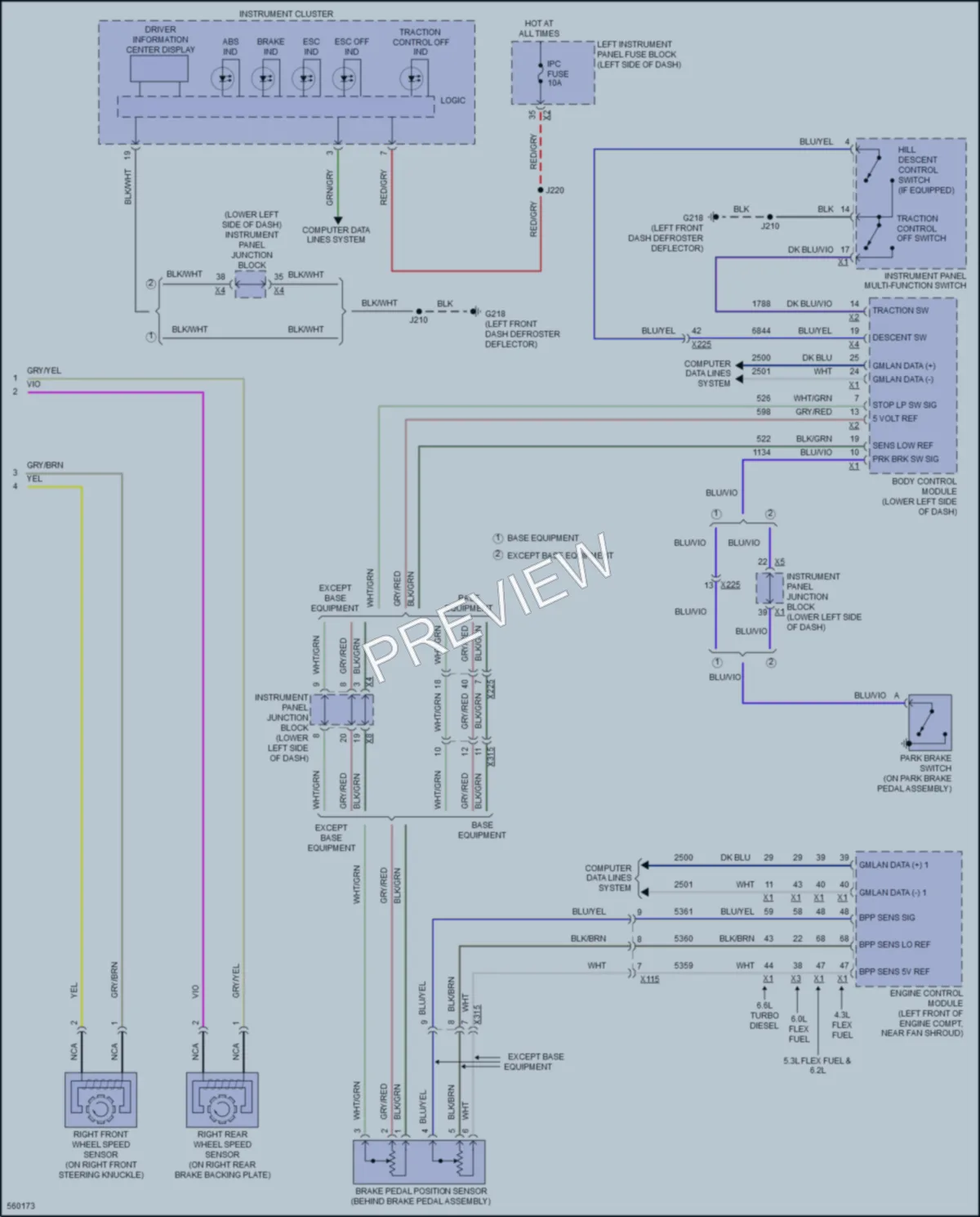 2017 GMC 1500Sierra Anti Lock Brakes wiring diagram preview