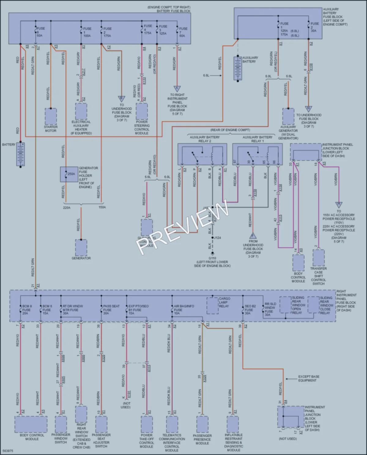 2017 GMC 2500HDSierra Power Distribution wiring diagram preview