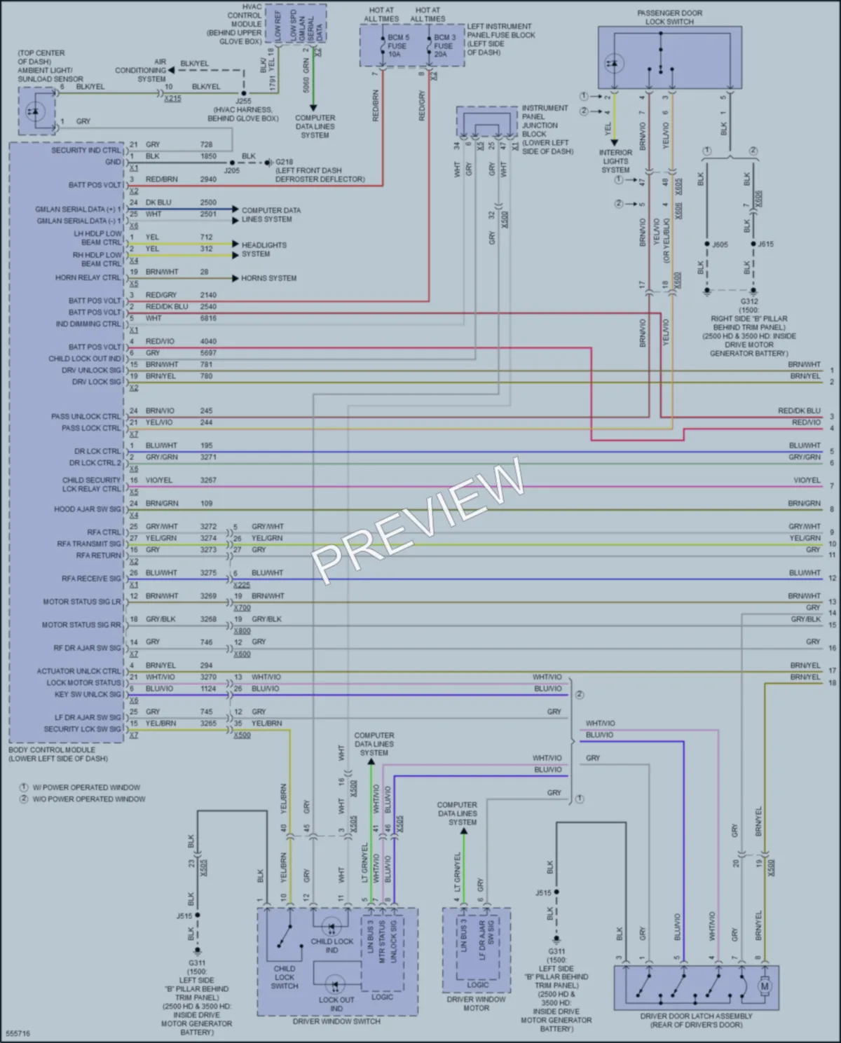 2017 GMC 2500HDSierraDenali Anti Theft wiring diagram preview