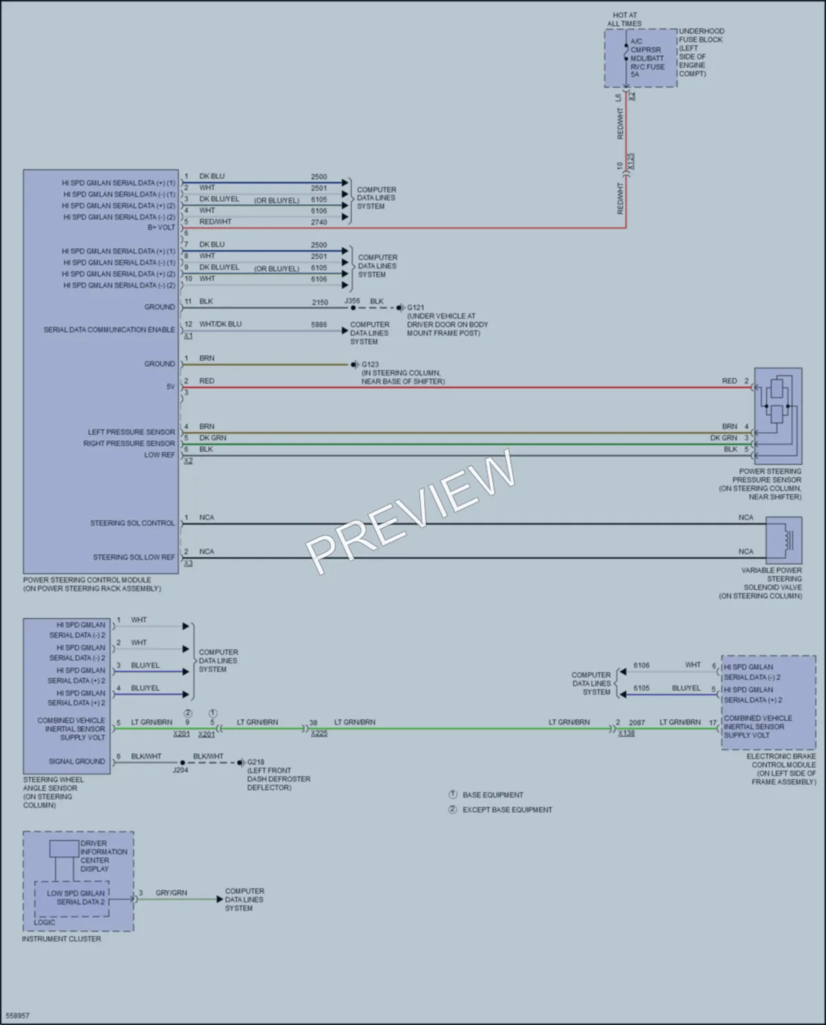 2017 GMC 2500HDSierraDenali Electronic Power Steering wiring diagram preview