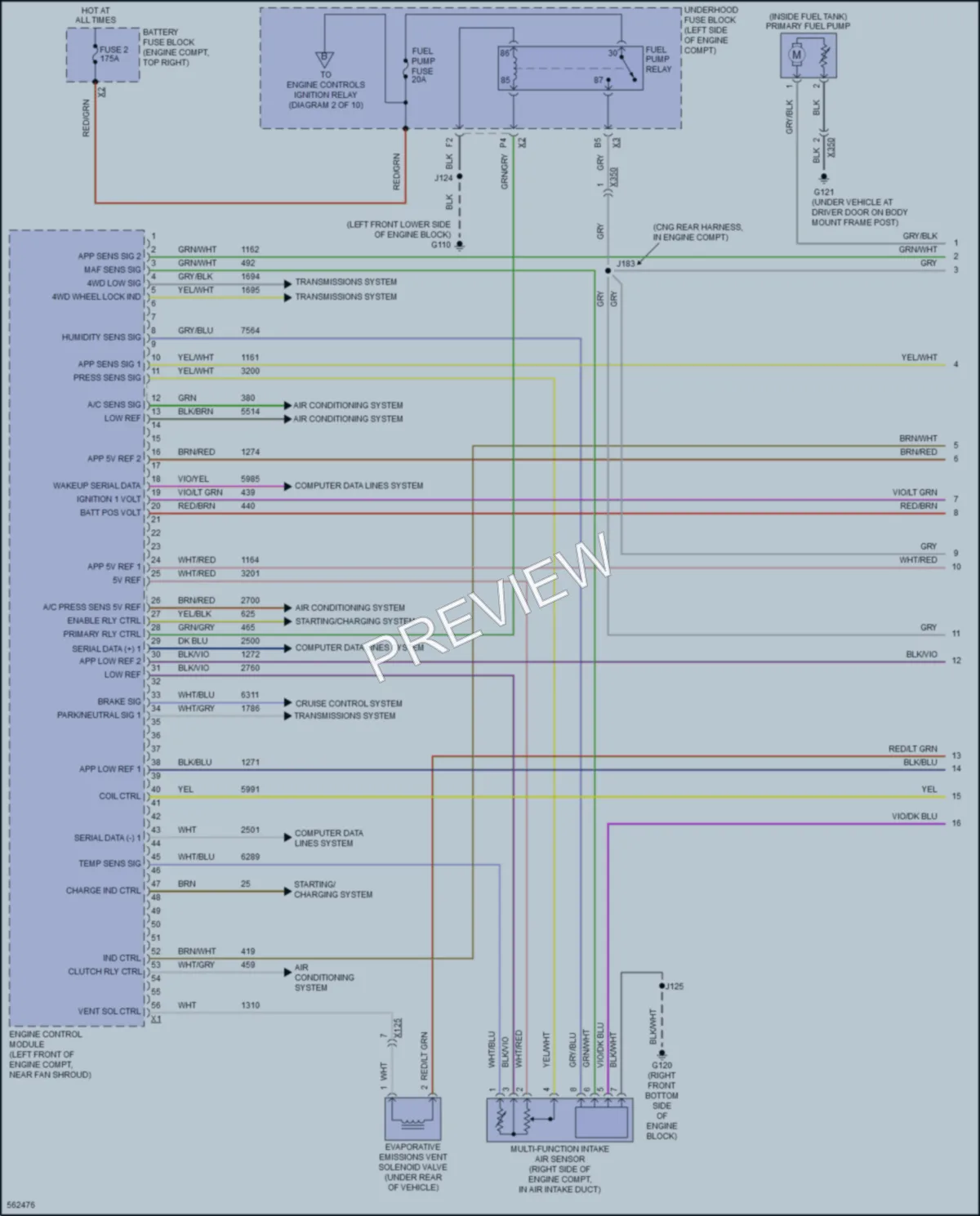 2017 GMC 3500HDSierra Engine Performance wiring diagram preview