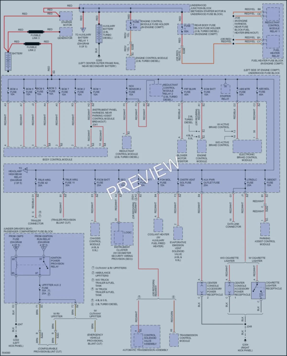 2017 GMC 3500Savana Power Distribution wiring diagram preview