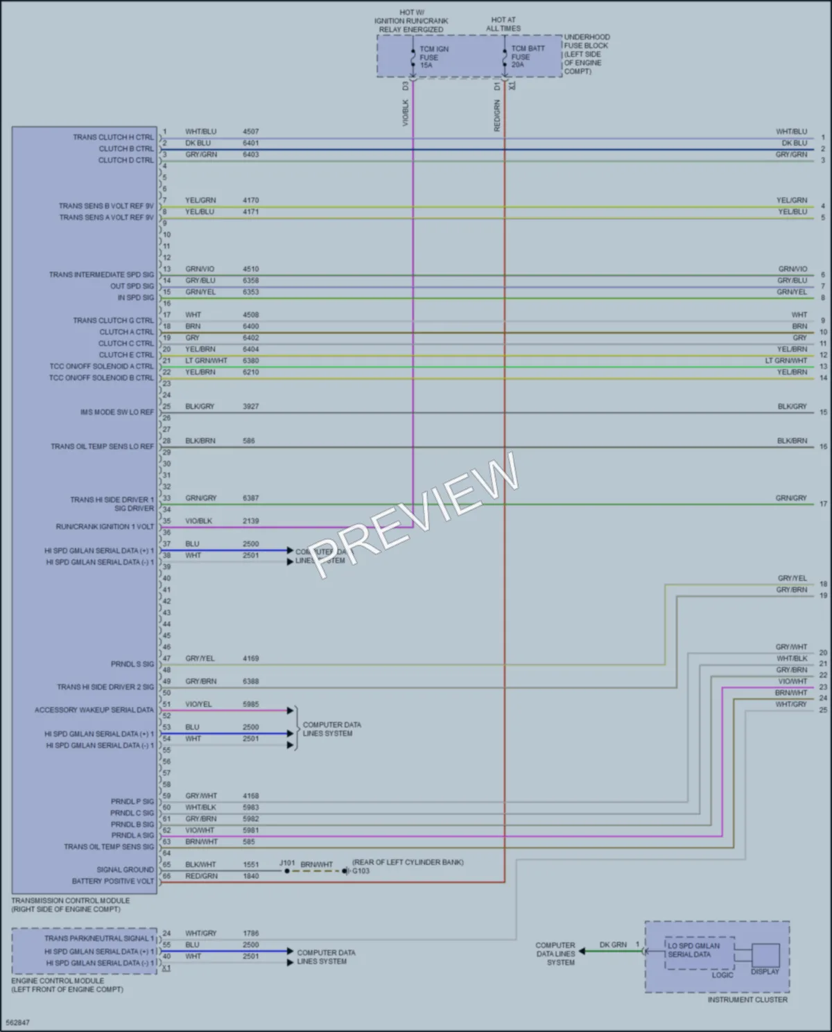2017 GMC 3500Savana Transmission wiring diagram preview