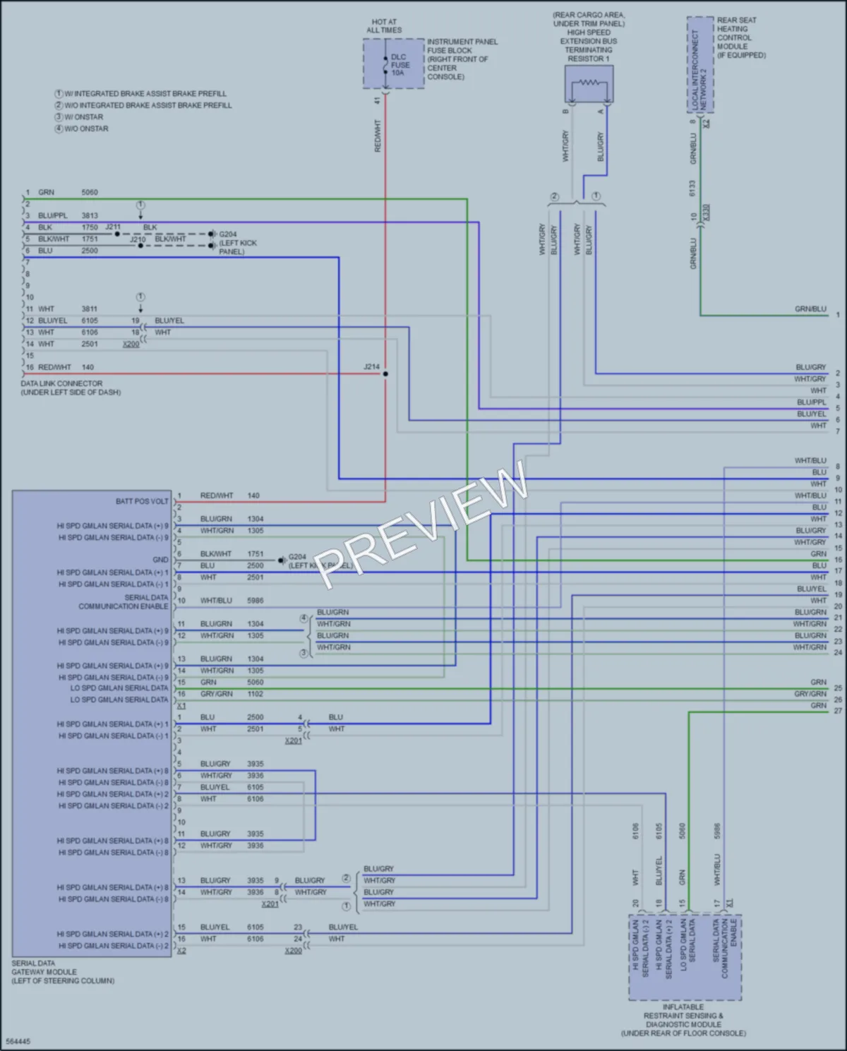 2017 GMC Acadia Computer Data Lines wiring diagram preview
