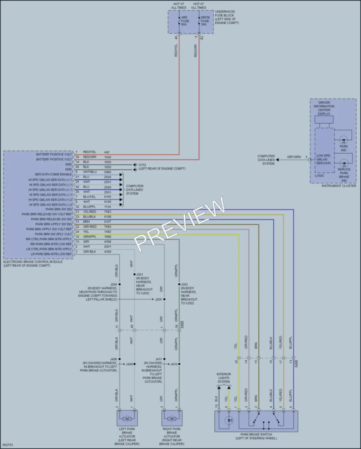 2017 GMC Acadia Shift Interlock wiring diagram preview