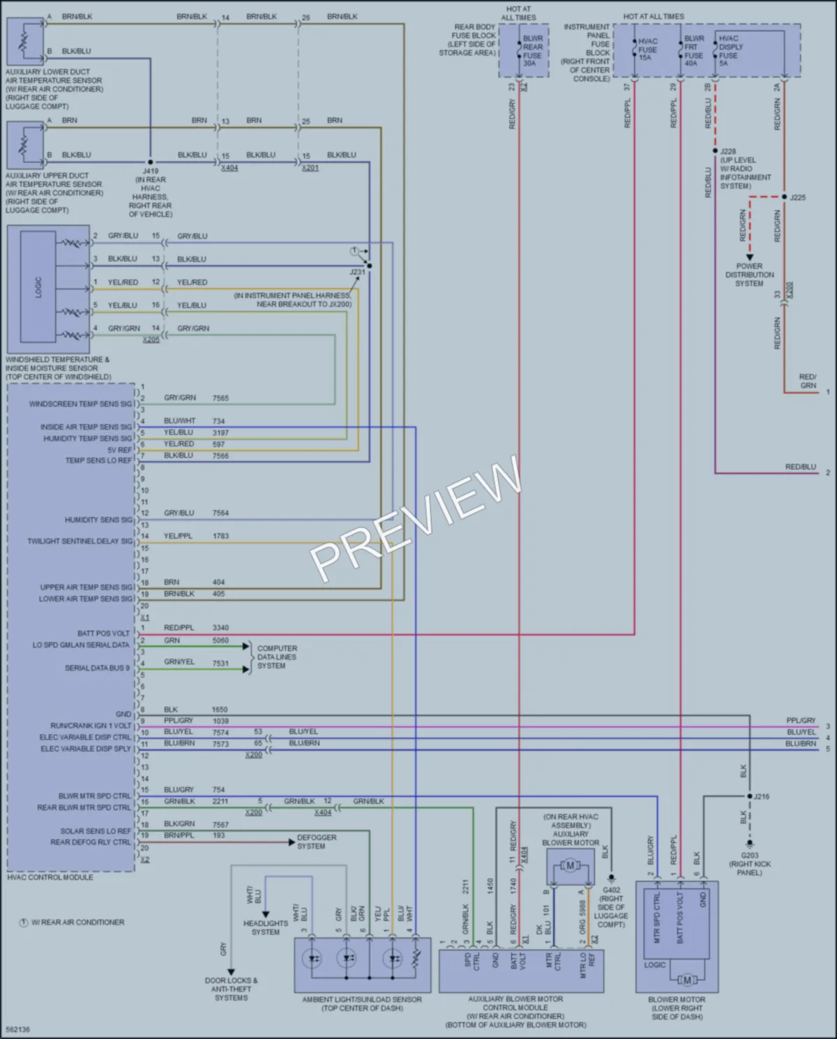 2017 GMC AcadiaDenali Air Conditioning wiring diagram preview