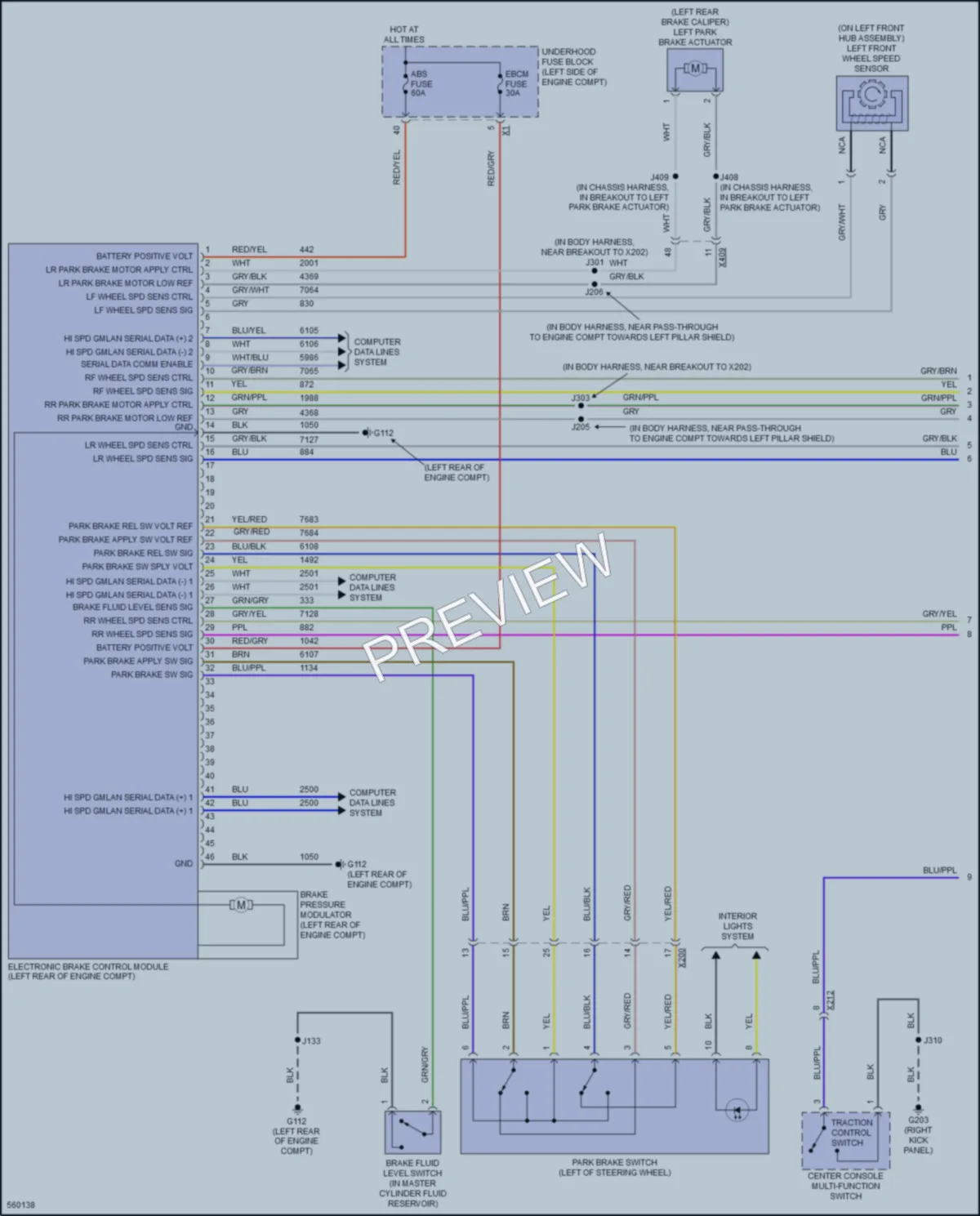 2017 GMC AcadiaDenali Anti Lock Brakes wiring diagram preview
