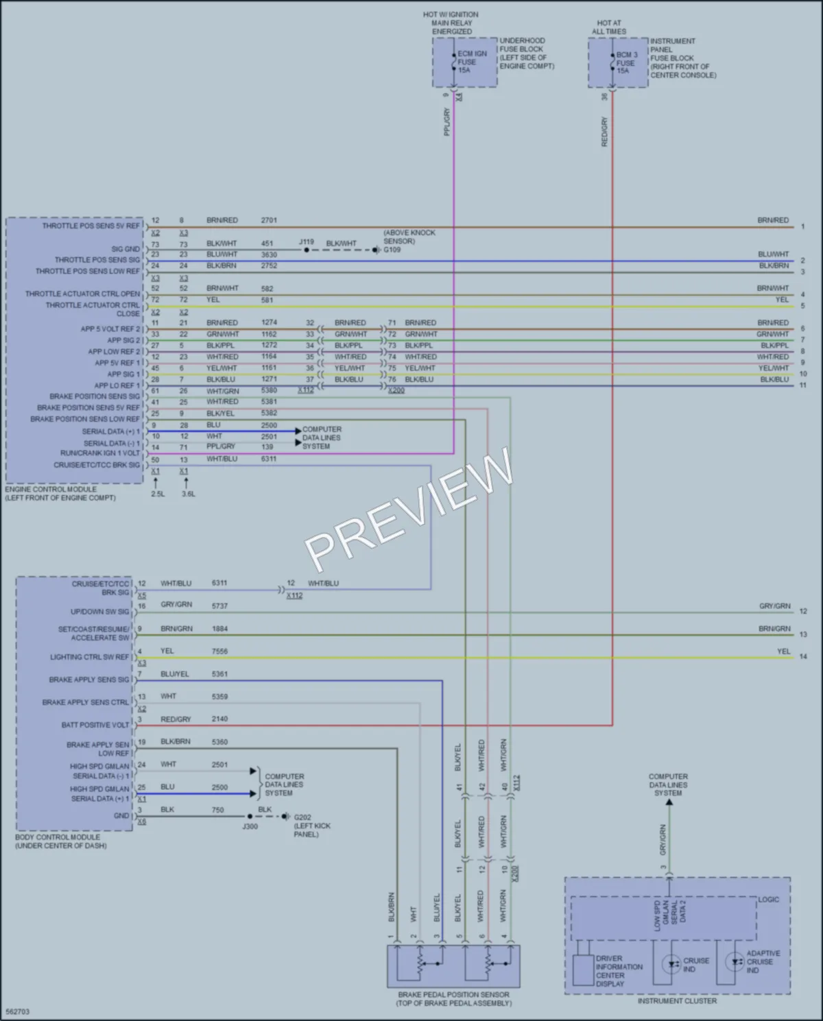 2017 GMC AcadiaDenali Cruise Control wiring diagram preview