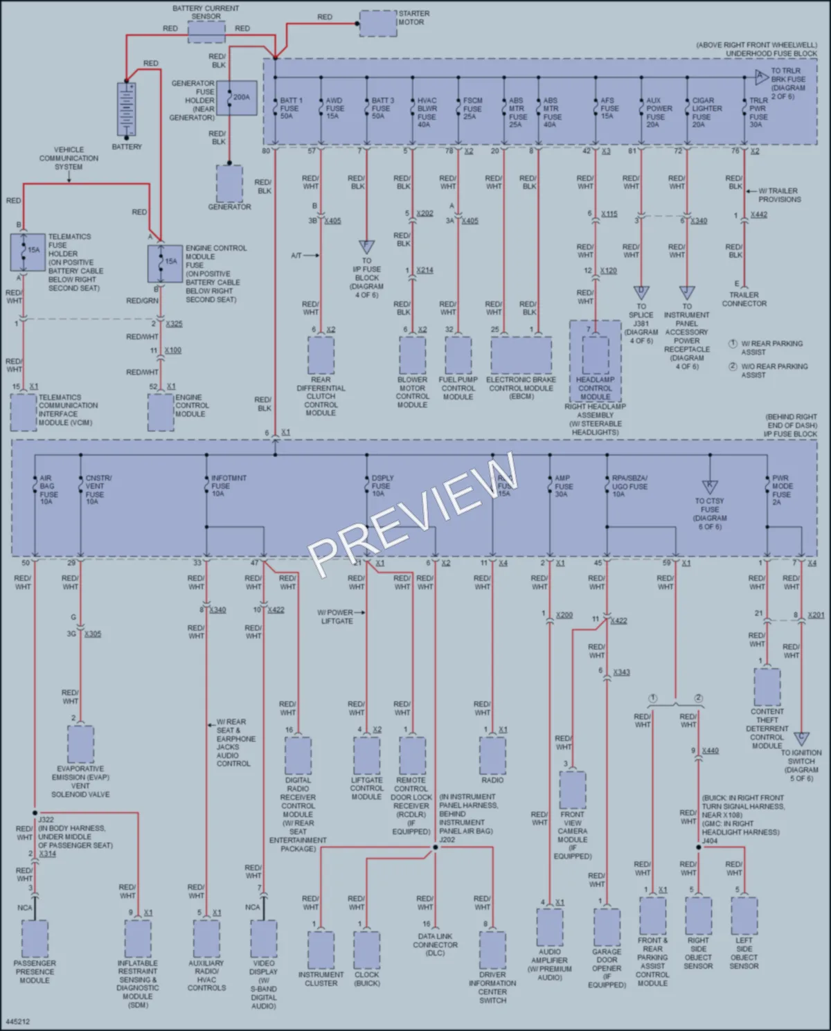 2017 GMC AcadiaLimited Power Distribution wiring diagram preview