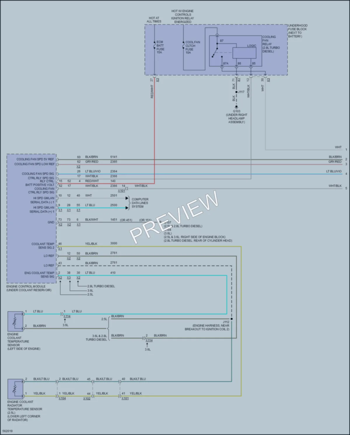 2017 GMC CanyonDenali Cooling Fan wiring diagram preview