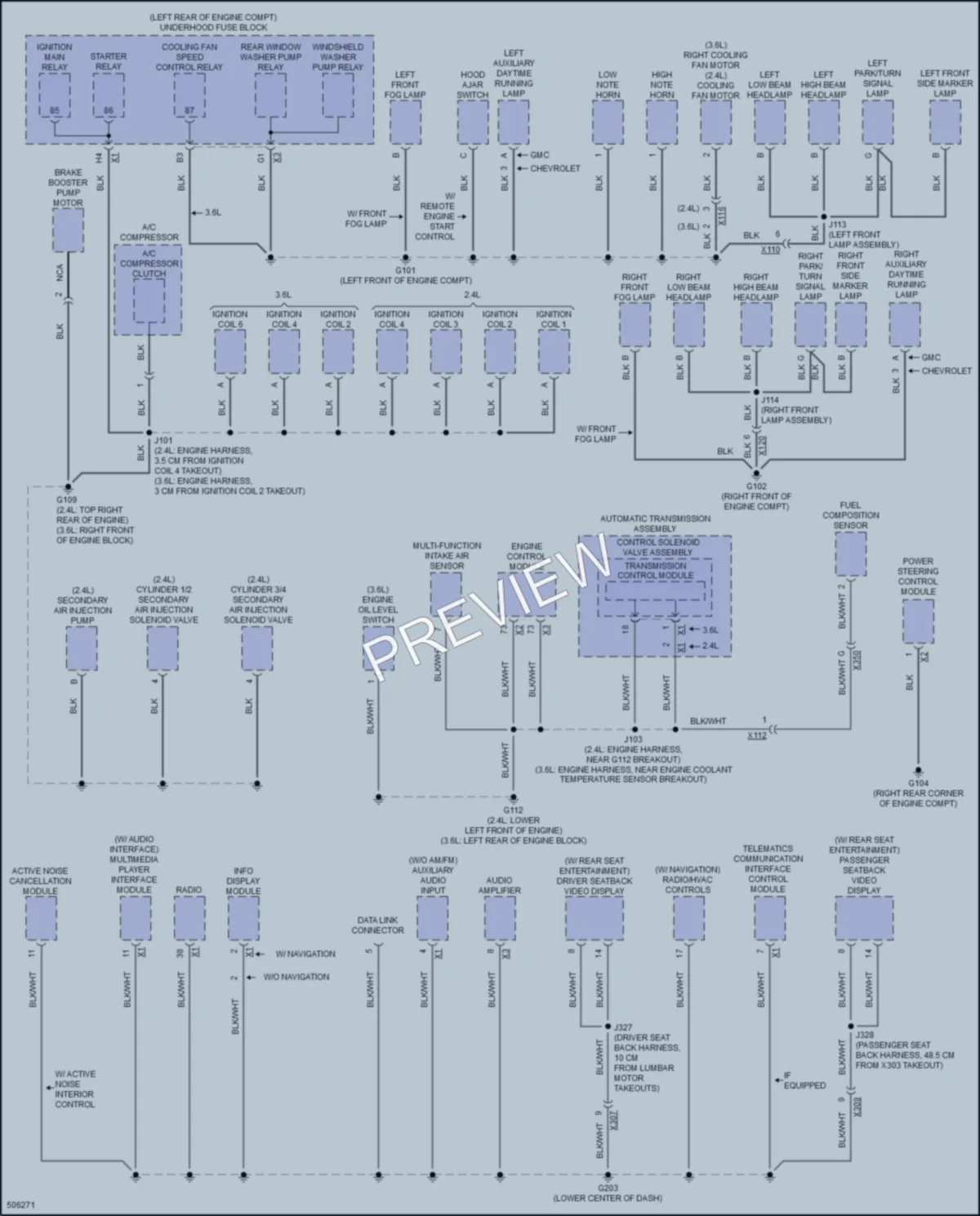 2017 GMC Terrain Ground Distribution wiring diagram preview