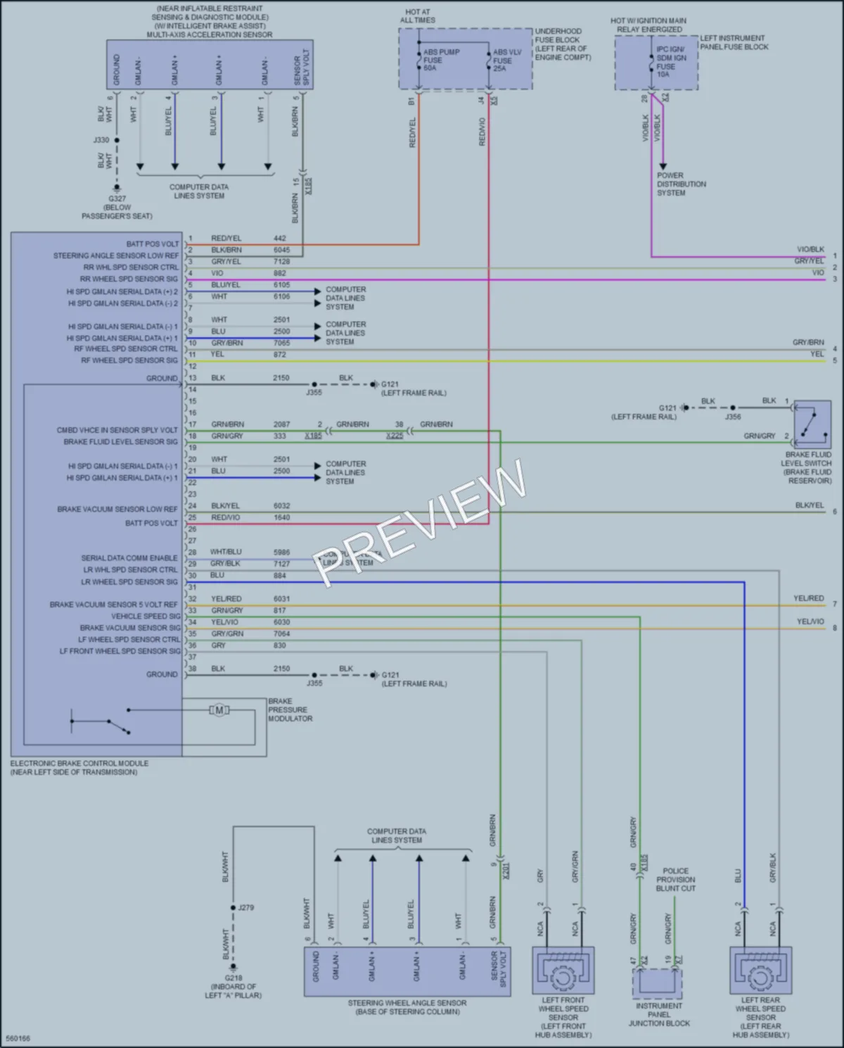 2017 GMC Yukon Anti Lock Brakes wiring diagram preview