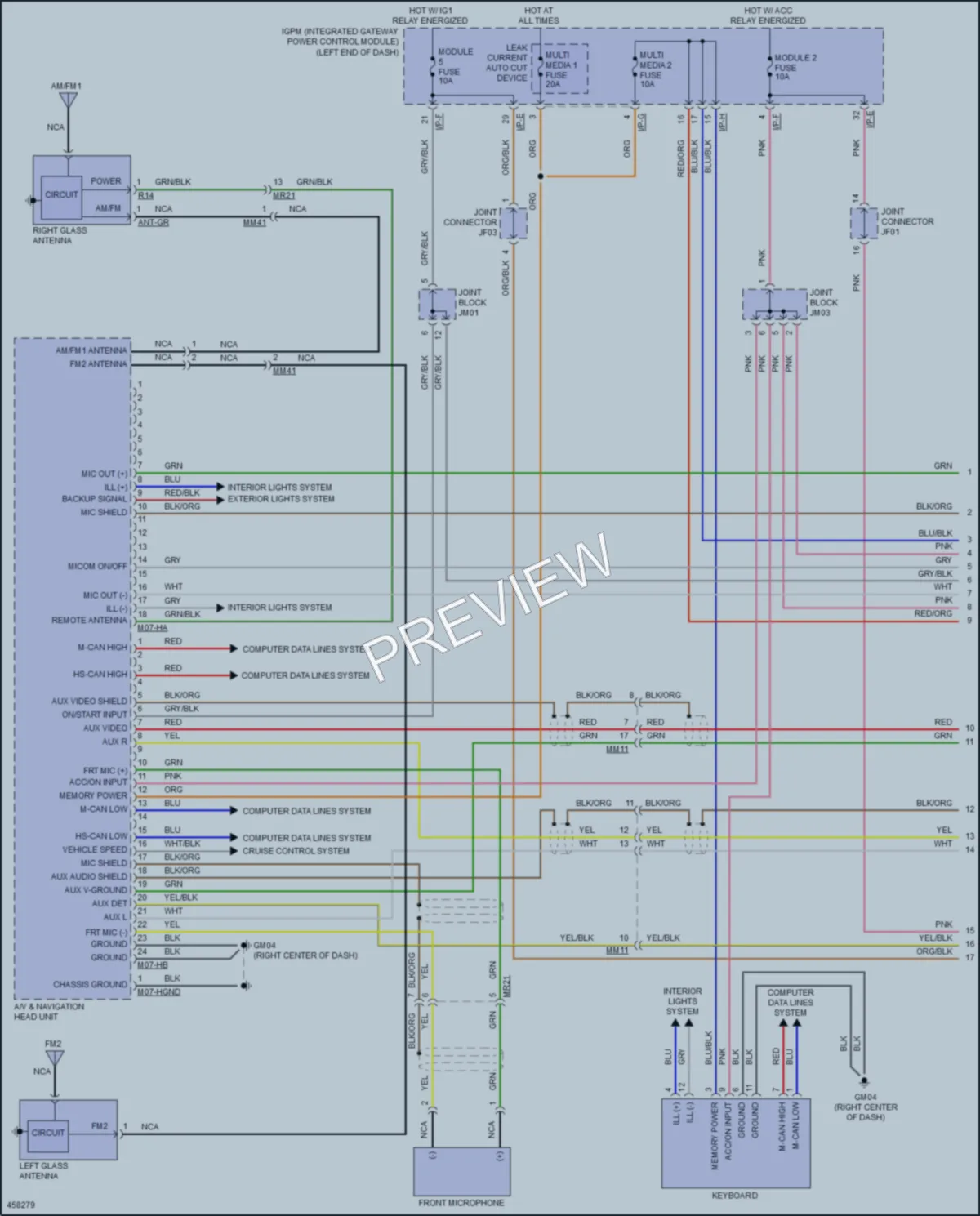 2017 Genesis G80 Radio wiring diagram preview