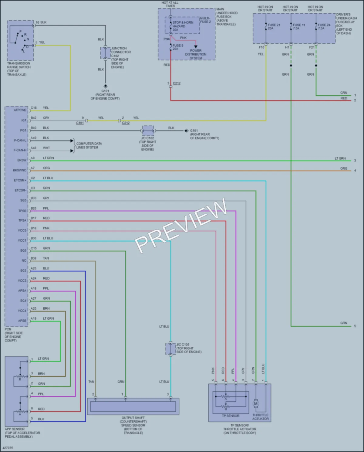 2017 Honda Odyssey Cruise Control wiring diagram preview