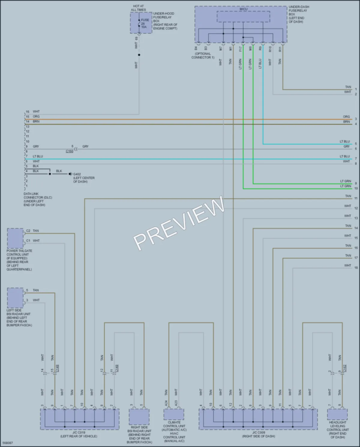 2017 Honda Pilot Computer Data Lines wiring diagram preview