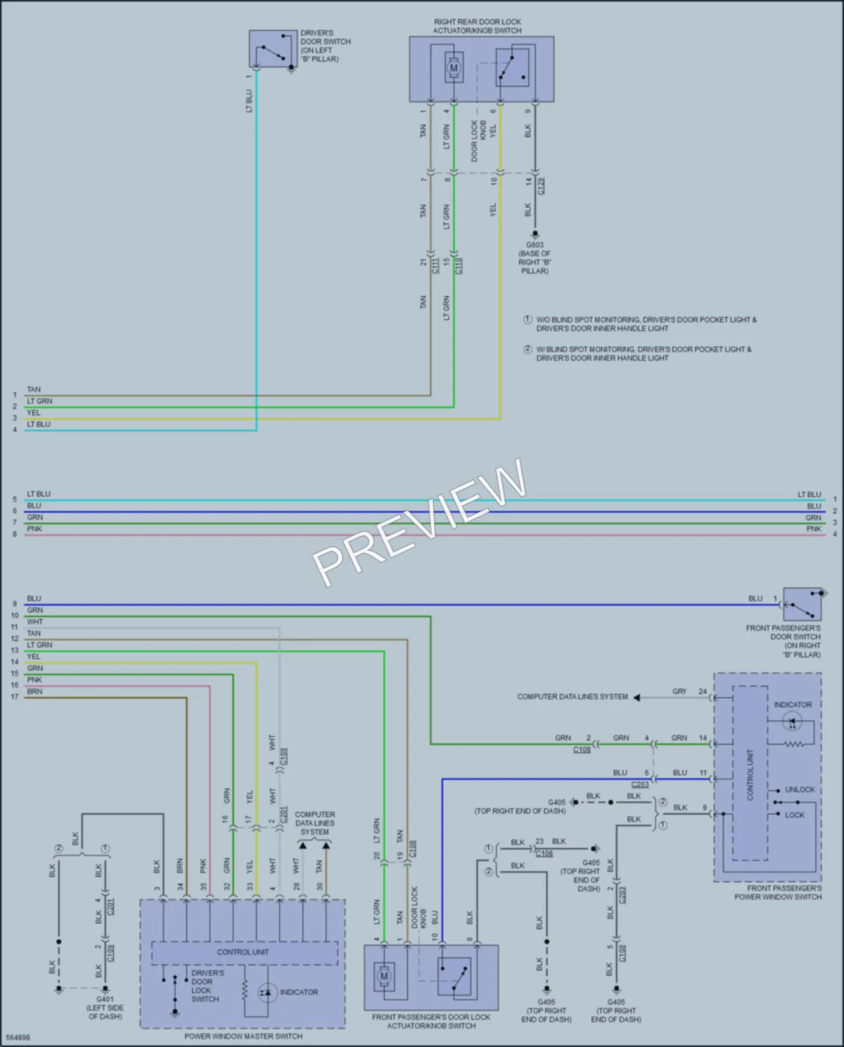 2017 Honda Ridgeline Anti Theft wiring diagram preview