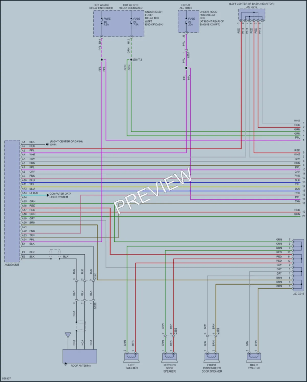 2017 Honda Ridgeline Radio wiring diagram preview