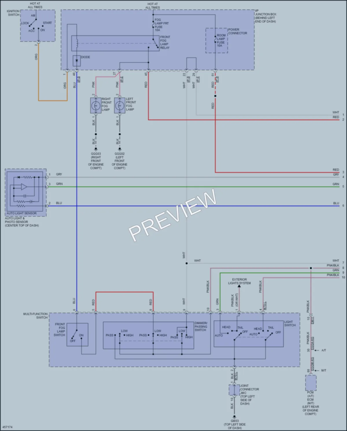 2017 Hyundai Accent Headlights wiring diagram preview