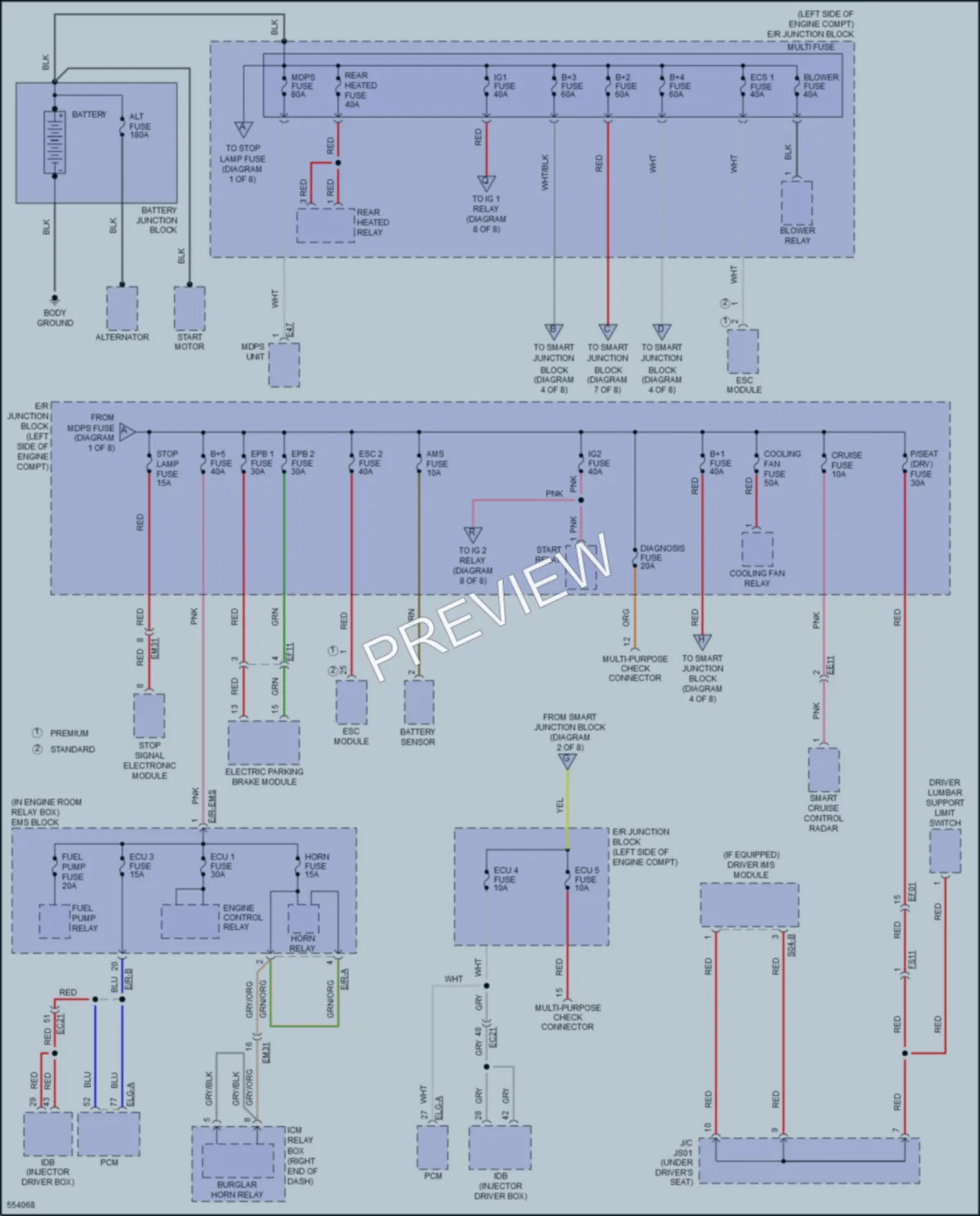 2017 Hyundai Azera Power Distribution wiring diagram preview