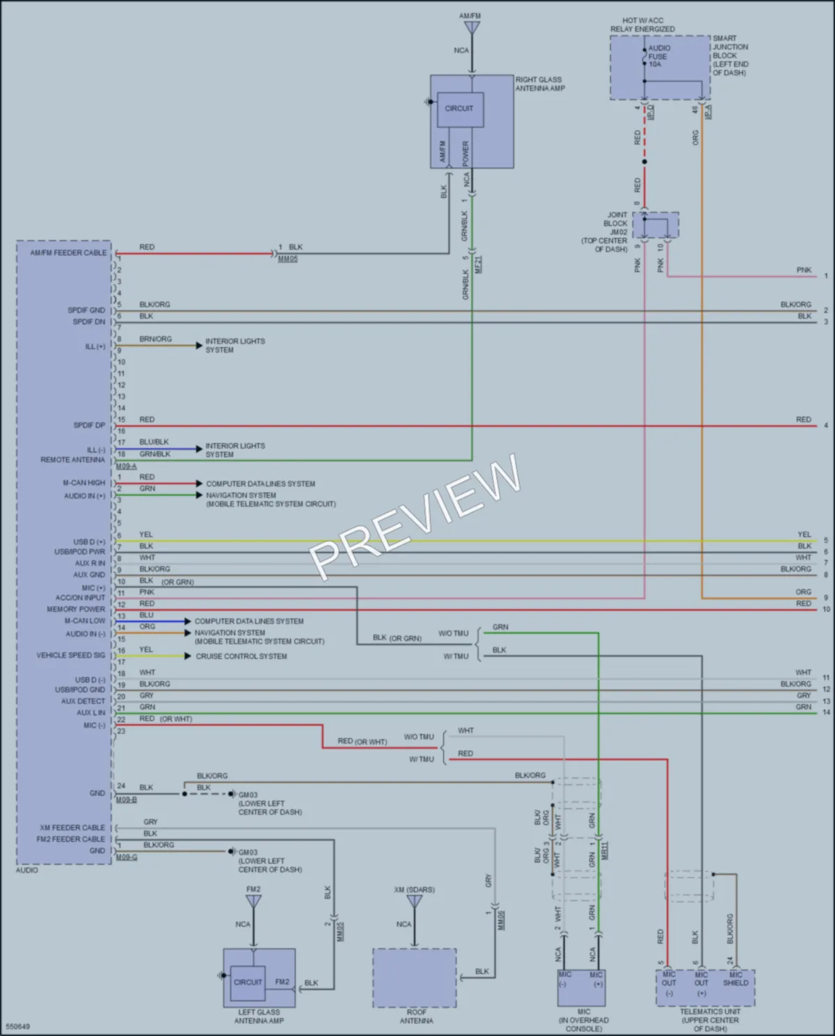 2017 Hyundai Azera Radio wiring diagram preview