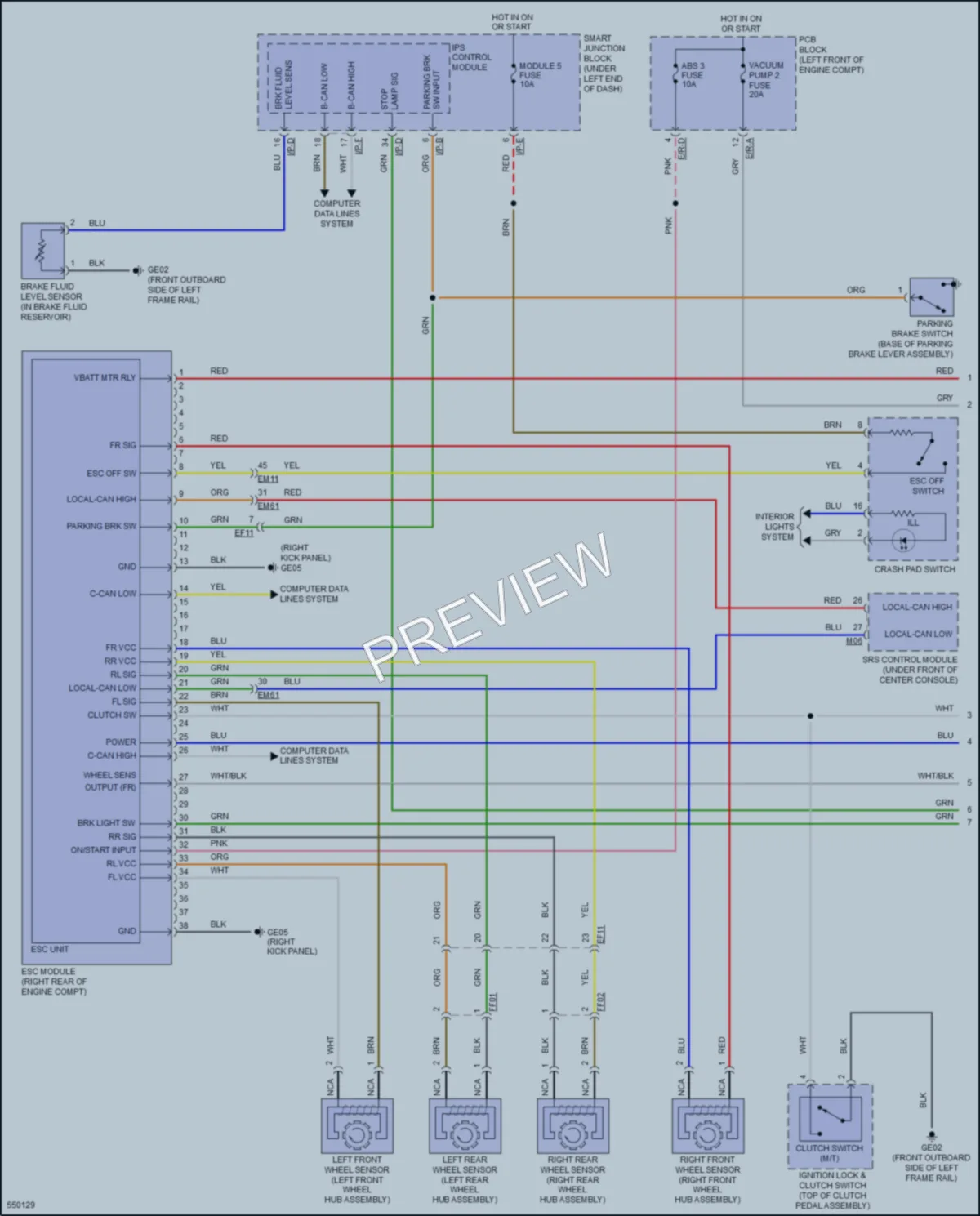 2017 Hyundai Elantra Anti Lock Brakes wiring diagram preview