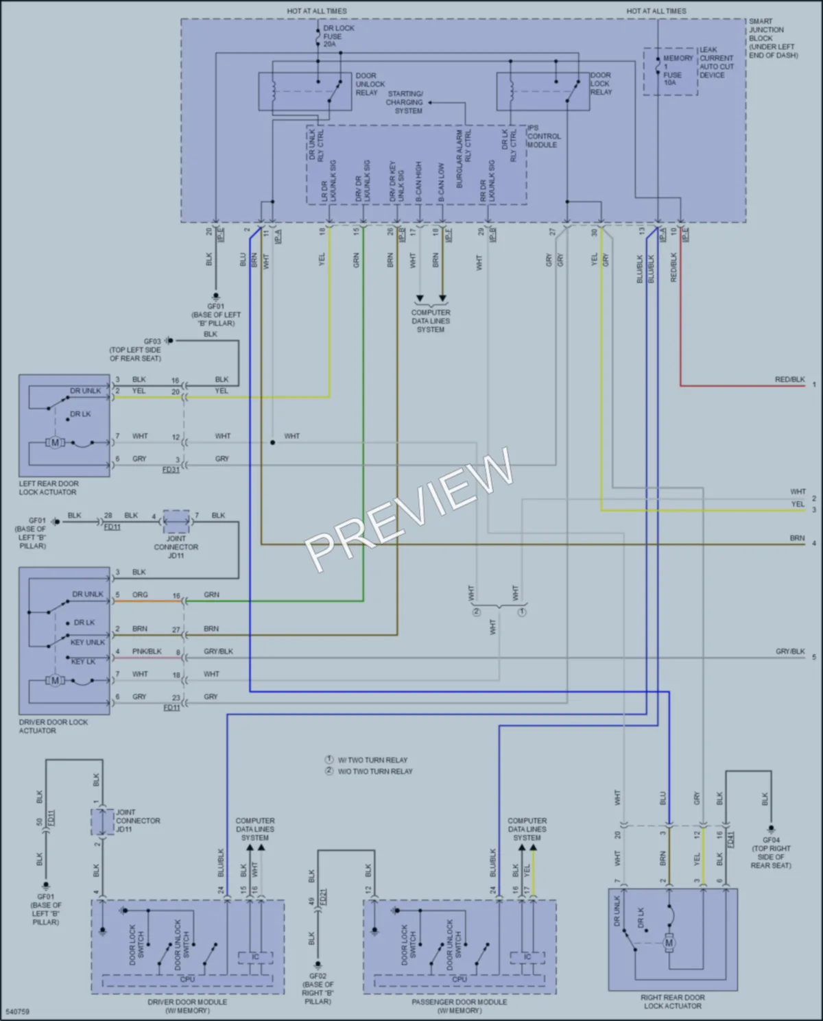 2017 Hyundai Elantra Anti Theft wiring diagram preview