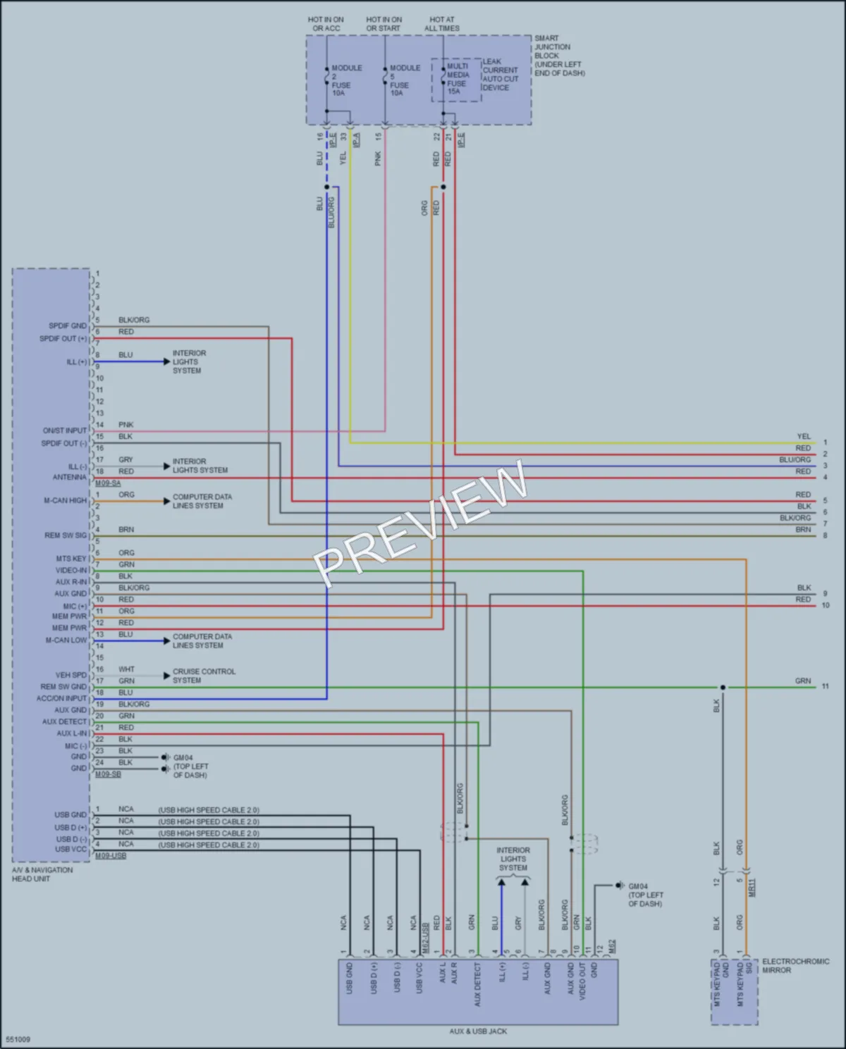 2017 Hyundai Elantra Radio wiring diagram preview