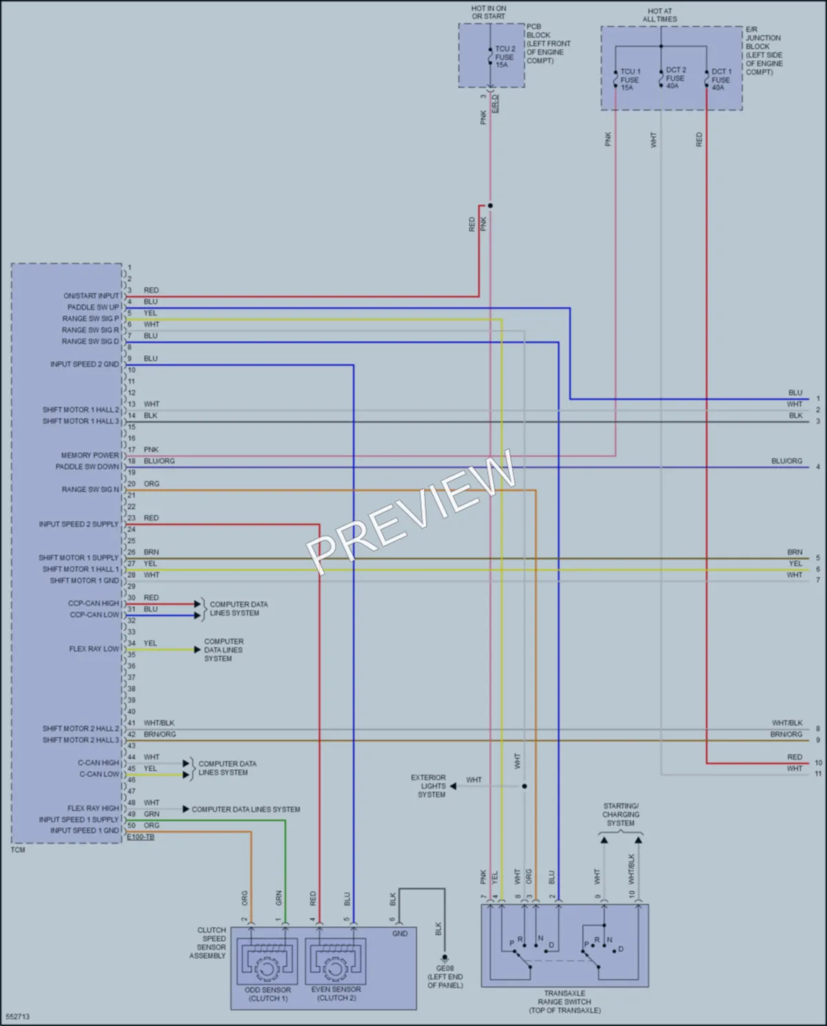 2017 Hyundai Elantra Transmission wiring diagram preview