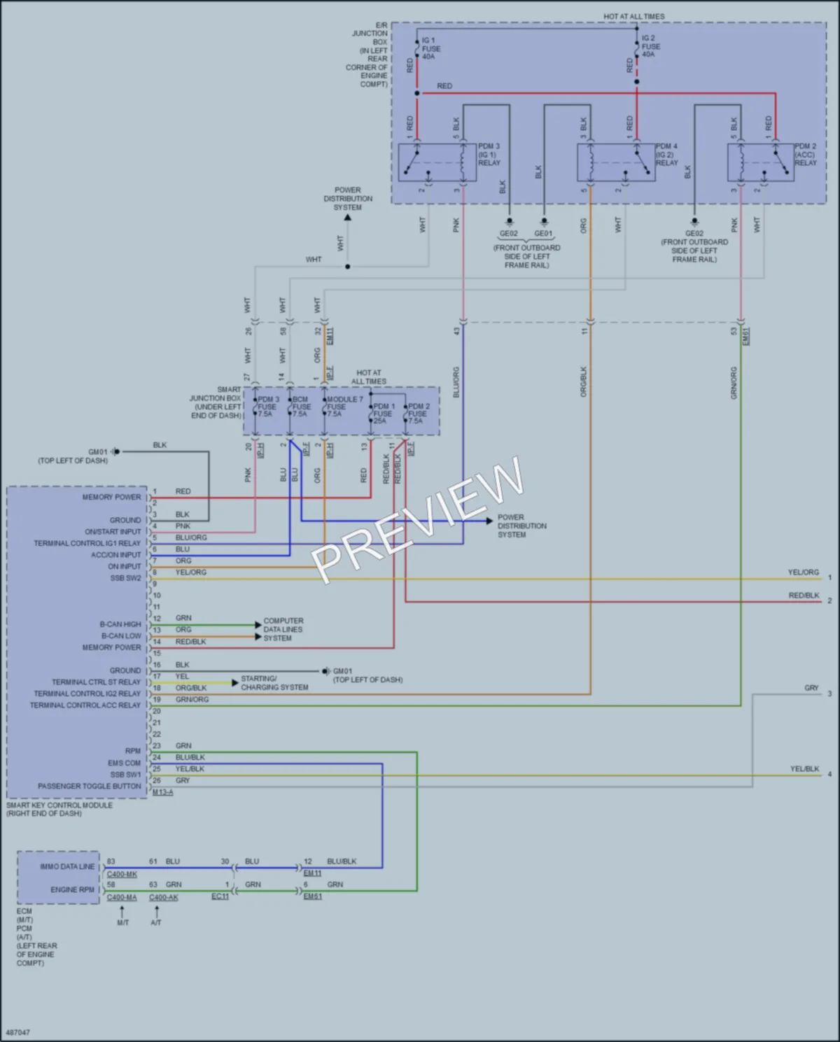 2017 Hyundai ElantraGT Anti Theft wiring diagram preview