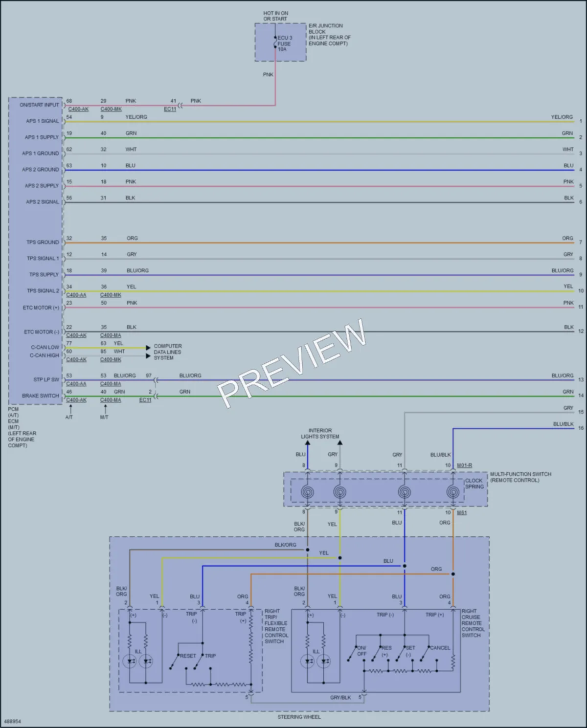2017 Hyundai ElantraGT Cruise Control wiring diagram preview