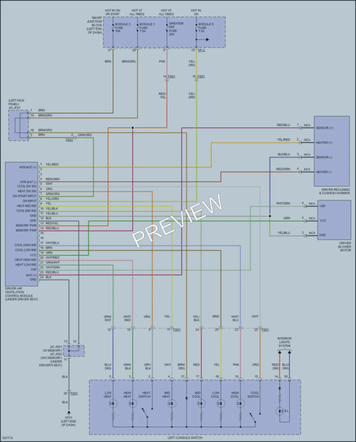 2017 Hyundai SantaFe Shift Interlock wiring diagram preview