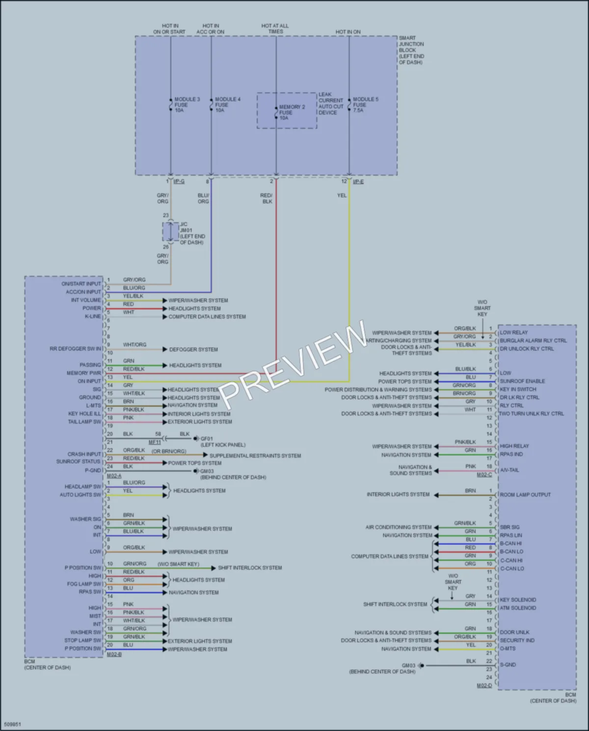 2017 Hyundai SantaFeSport Body Control Modules wiring diagram preview