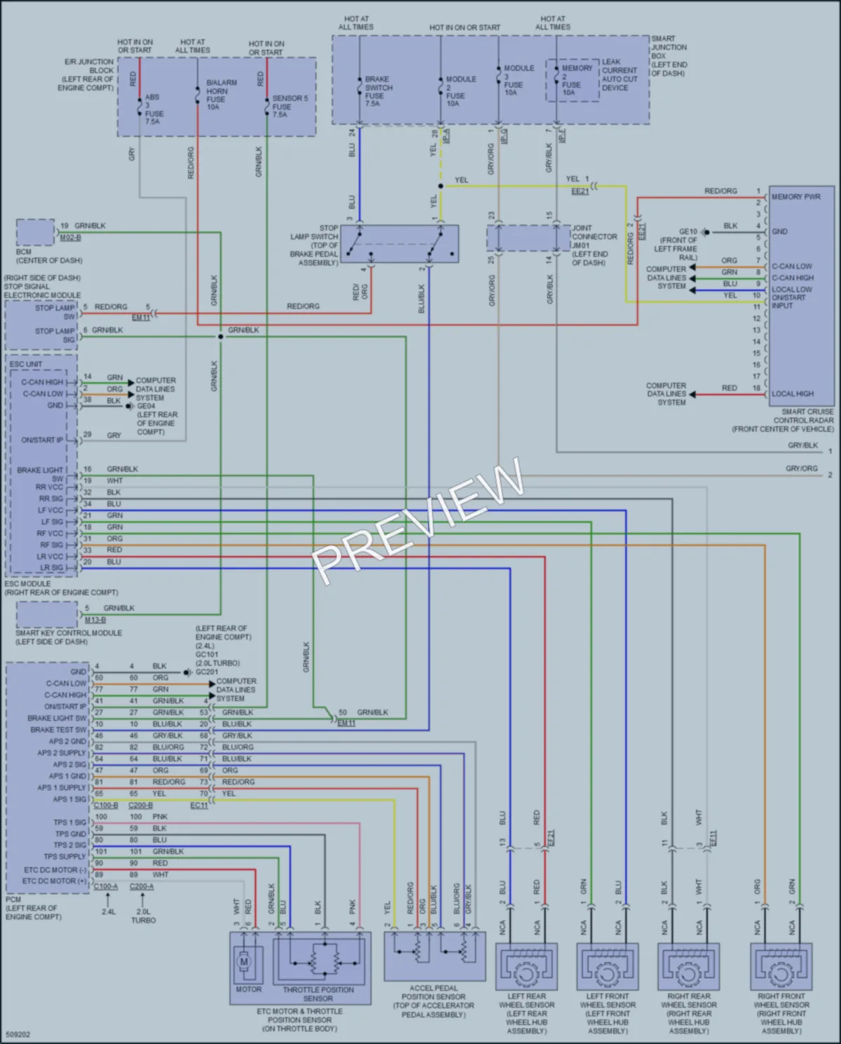 2017 Hyundai SantaFeSport Cruise Control wiring diagram preview