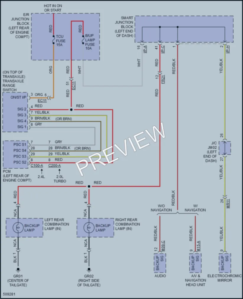 2017 Hyundai SantaFeSport Exterior Lights wiring diagram preview