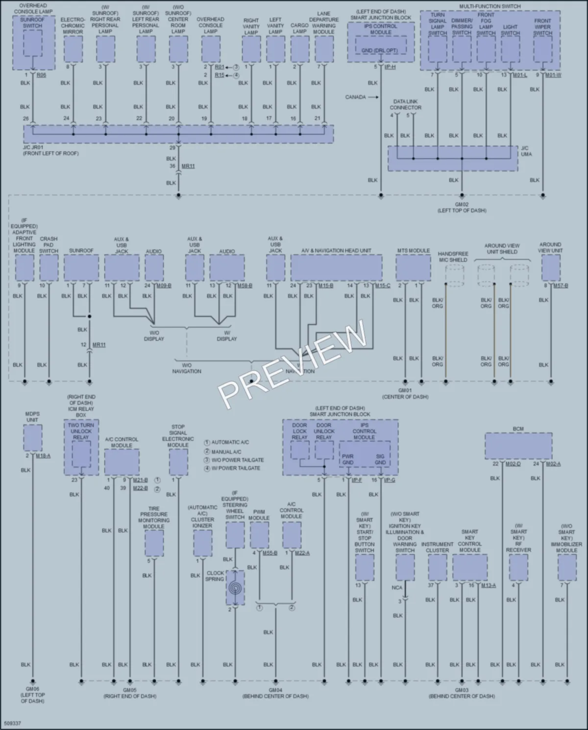 2017 Hyundai SantaFeSport Ground Distribution wiring diagram preview