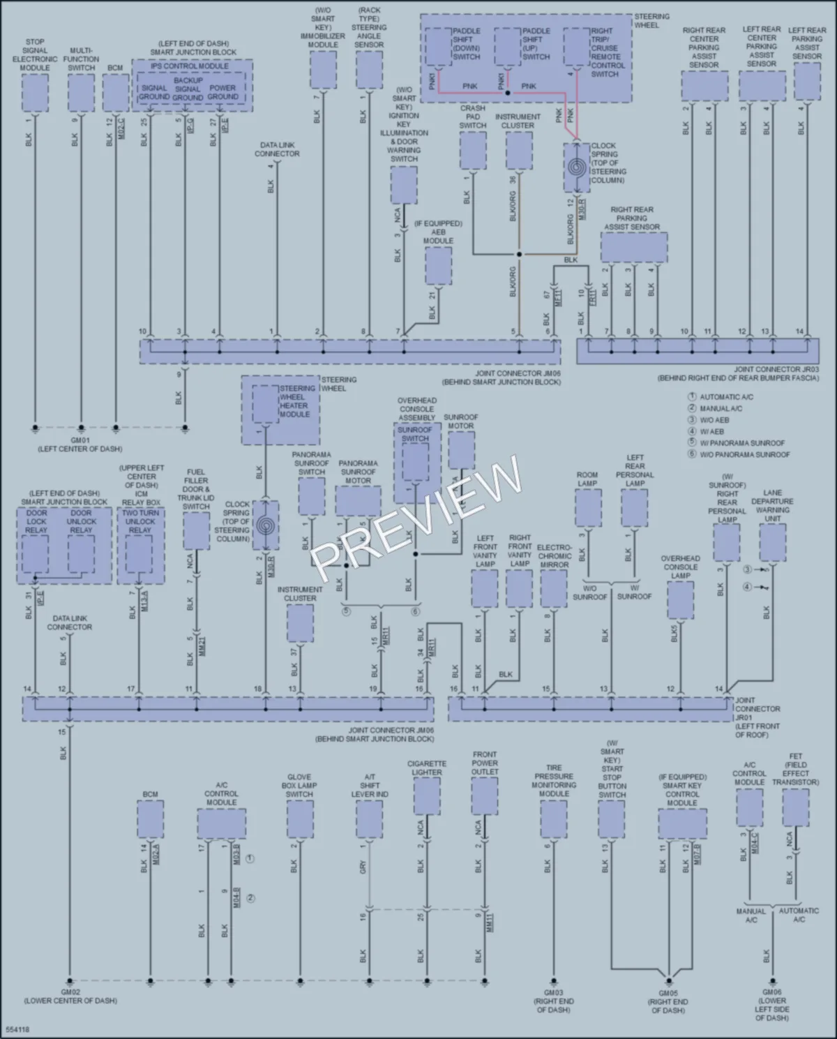 2017 Hyundai Sonata Ground Distribution wiring diagram preview