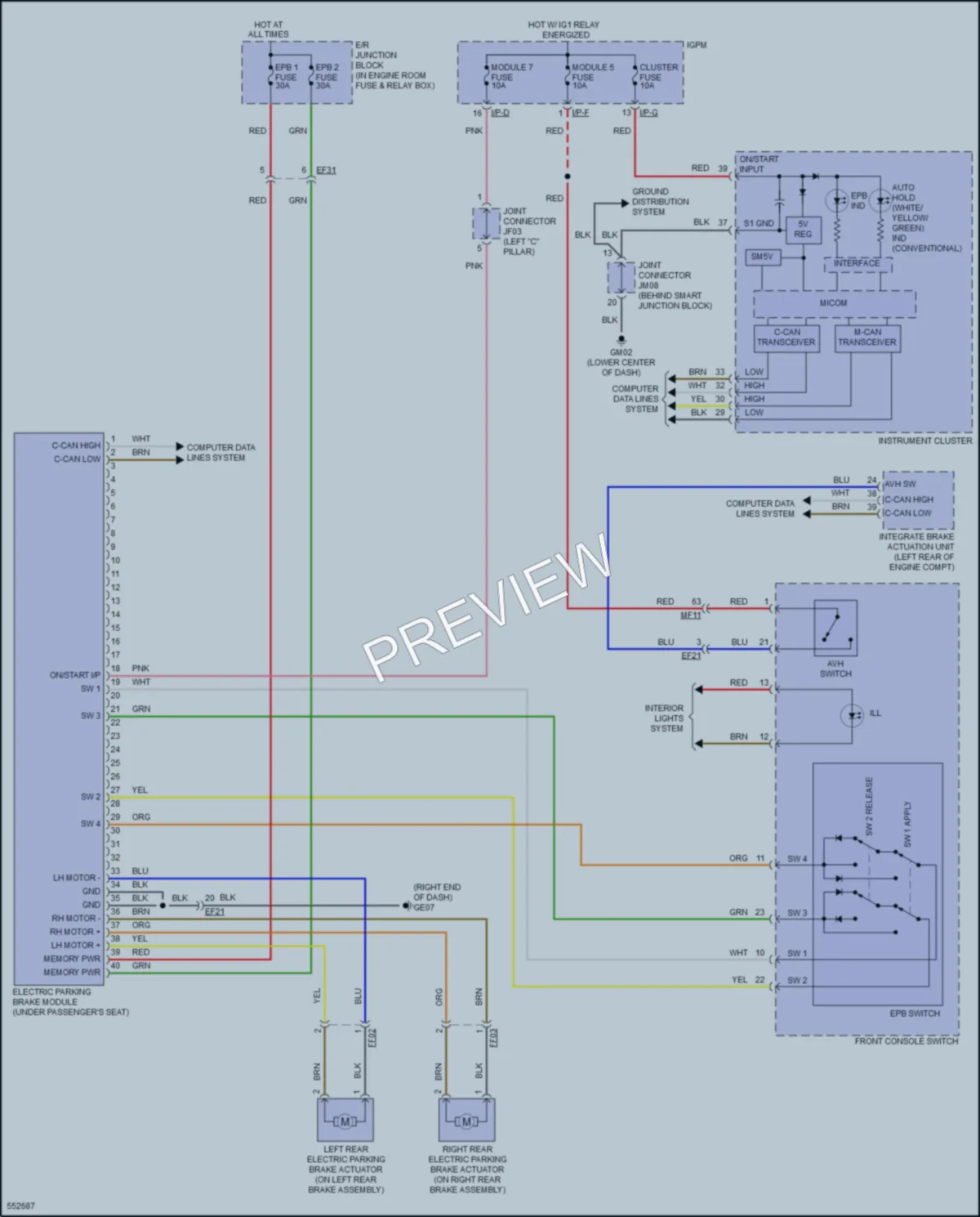 2017 Hyundai Sonata Shift Interlock wiring diagram preview