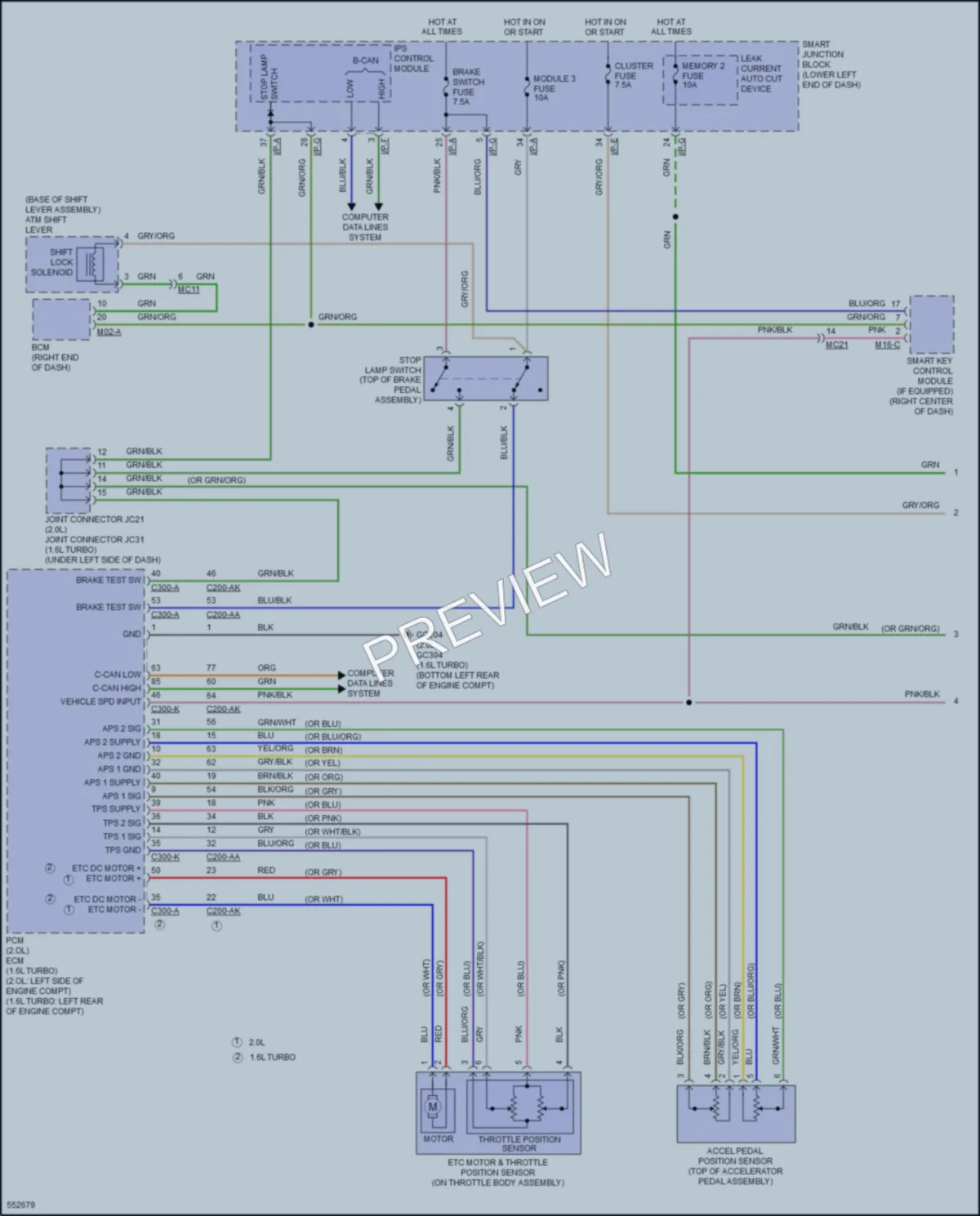 2017 Hyundai Tucson Cruise Control wiring diagram preview