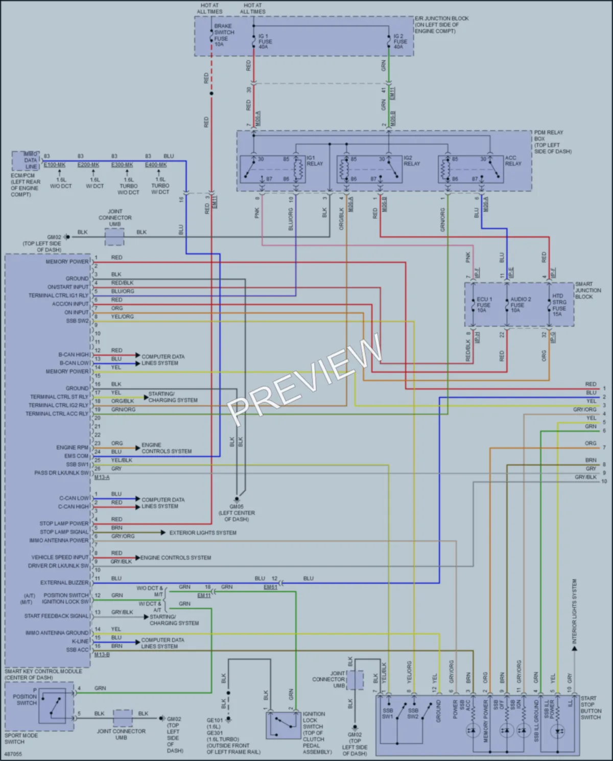 2017 Hyundai Veloster Anti Theft wiring diagram preview