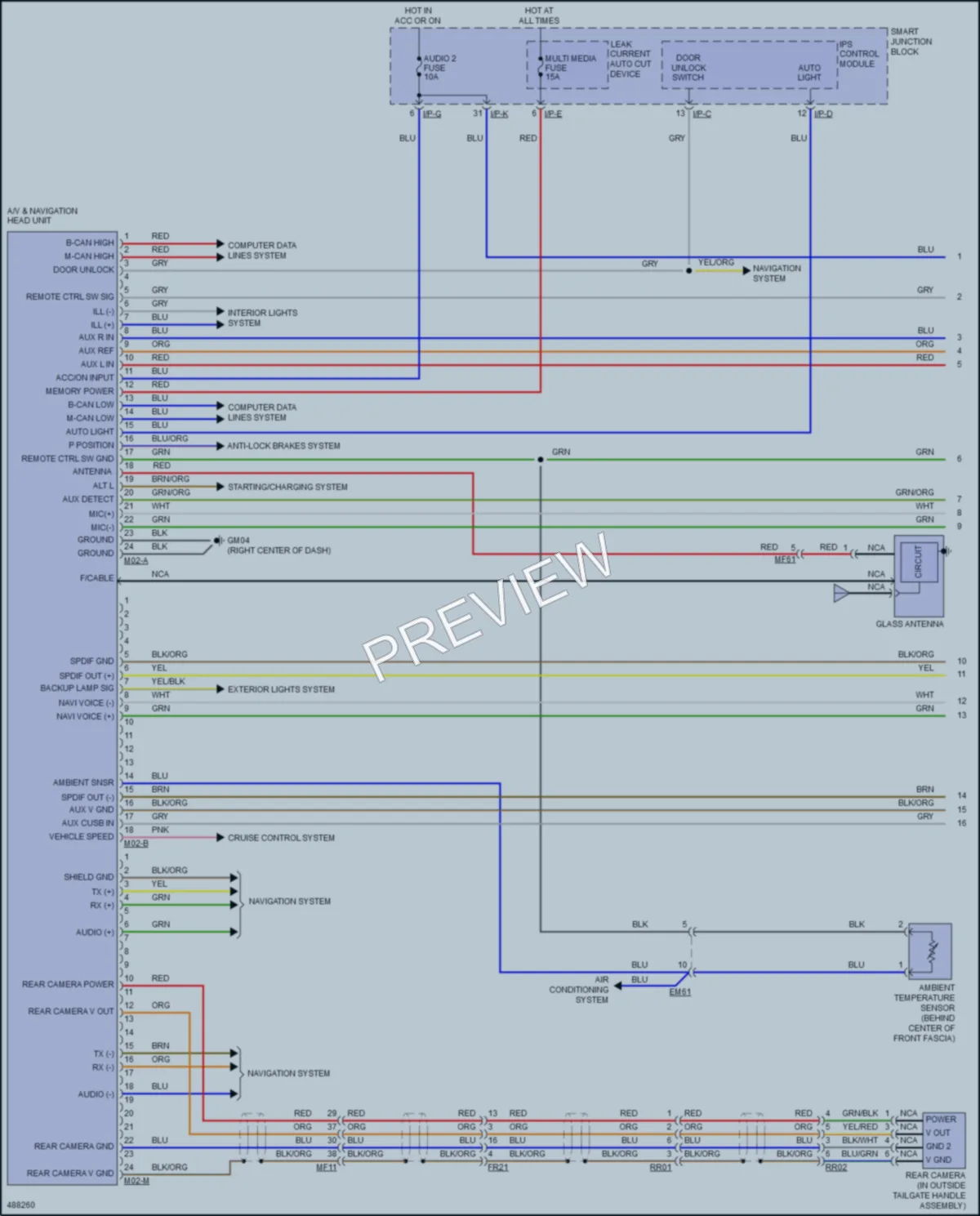 2017 Hyundai Veloster Radio wiring diagram preview