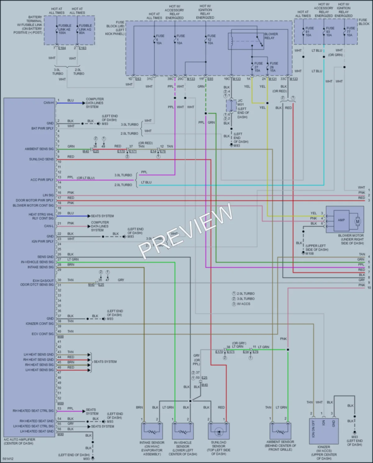 2017 Infiniti Q50 Air Conditioning wiring diagram preview