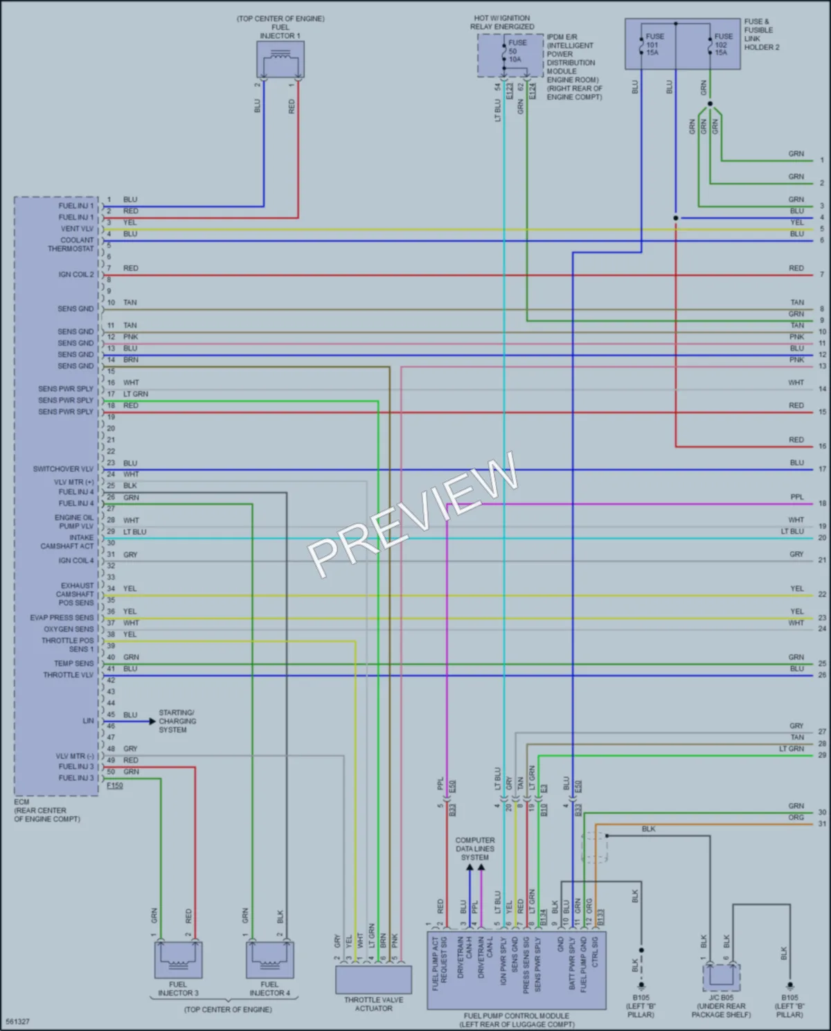 2017 Infiniti Q50 Engine Performance wiring diagram preview