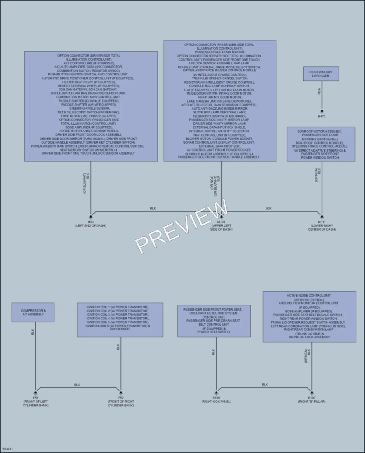 2017 Infiniti Q50 Ground Distribution wiring diagram preview