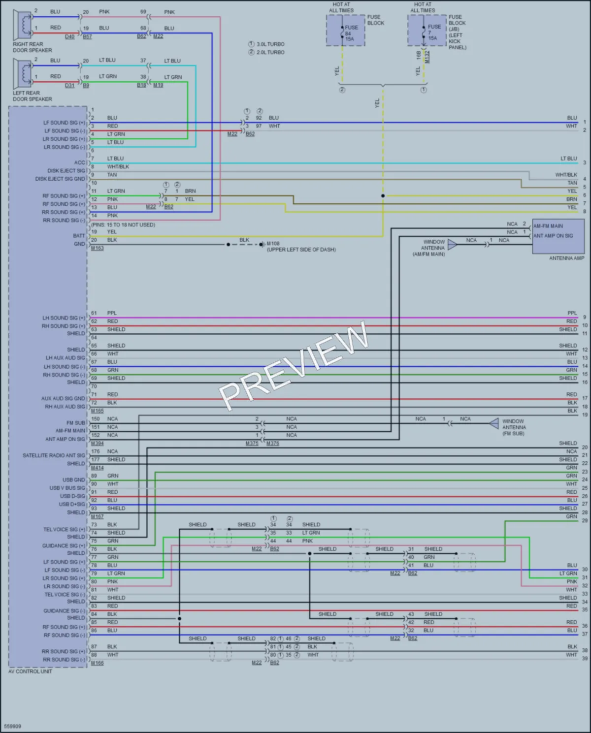 2017 Infiniti Q50 Radio wiring diagram preview