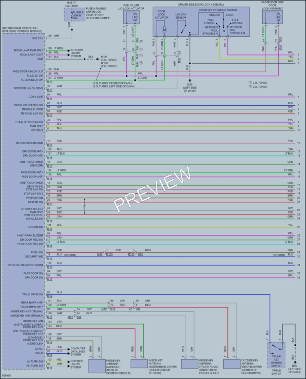 2017 Infiniti Q60 Power Door Locks wiring diagram preview