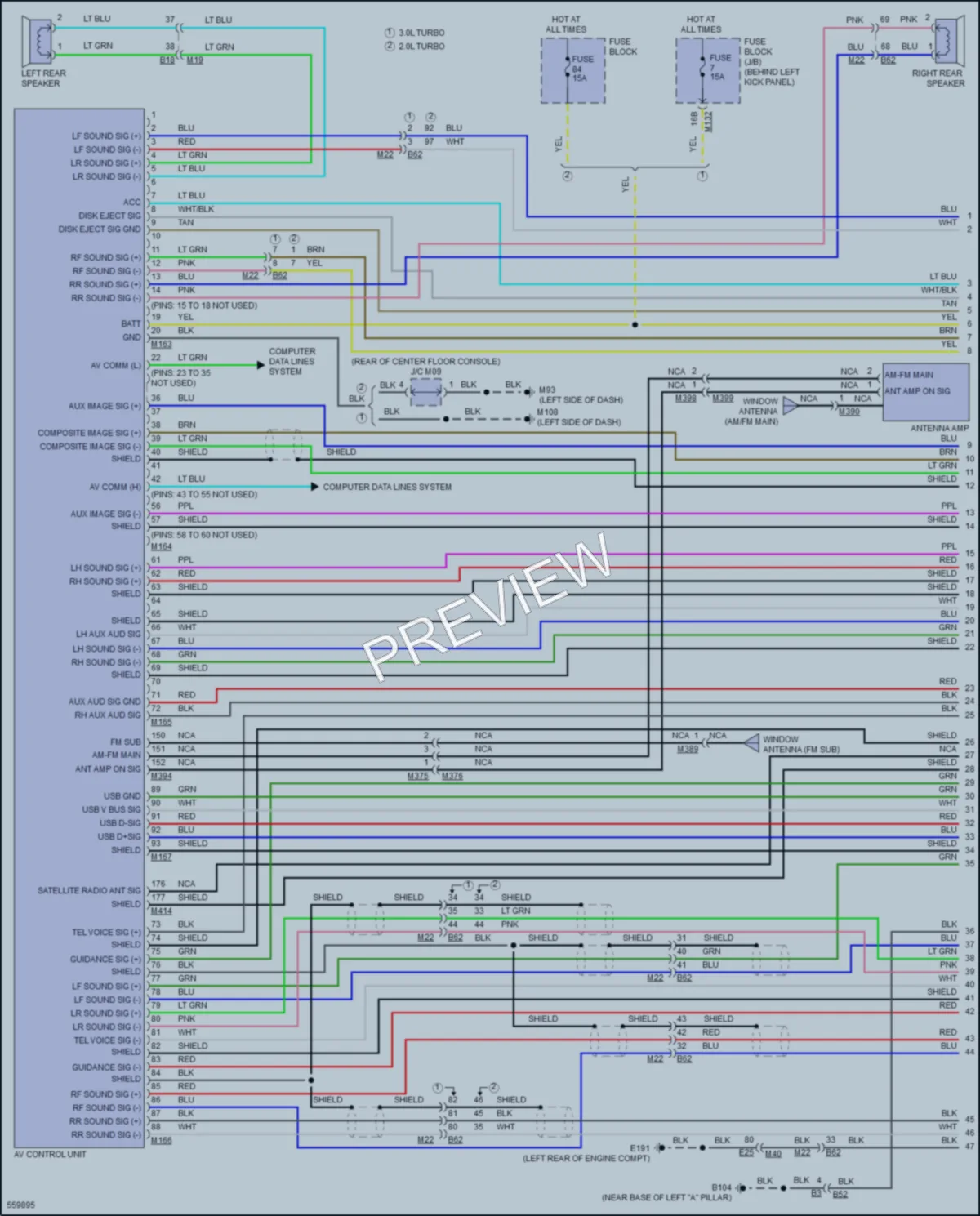 2017 Infiniti Q60 Radio wiring diagram preview