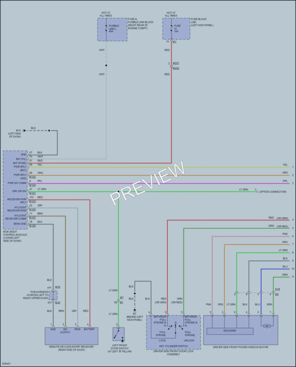 2017 Infiniti Q70 Power Windows wiring diagram preview