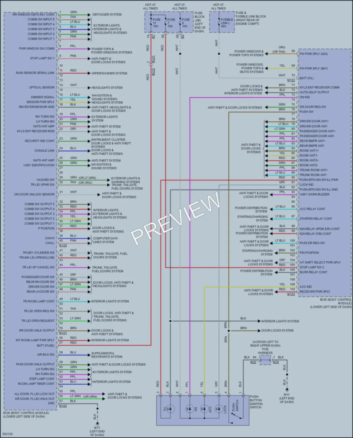 2017 Infiniti Q70Hybrid Body Control Modules wiring diagram preview